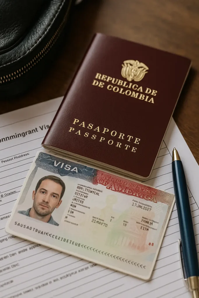 tourist visa from colombia to usa